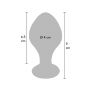 Szklany korek analny Brilliant Star ToyJoy przezroczysty 9 cm - 7