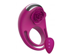 Pierścień wibrujący Put A Ring On It ToyJoy fuksja pilot USB