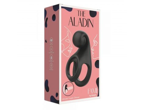 Pierścień wibrujący silikonowy Aladin Ultimate ToyJoy czarny USB - 7