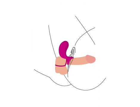 Couples Stimulator Ring Fuchsia - 2