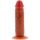 Dildo z ruchomym napletkiem ToyJoy silikonowe karmel 15 cm