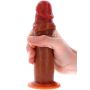 Silicone Foreskin Dong 19 cm Caramel skin tone - 4