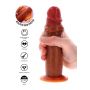 Silicone Foreskin Dong 19 cm Caramel skin tone - 8