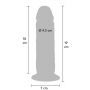 Silicone Foreskin Dong 19 cm Caramel skin tone - 7