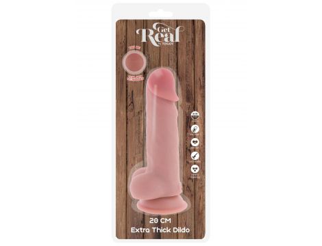 Dildo realistyczne grube Dual Density ToyJoy 20 cm - 4