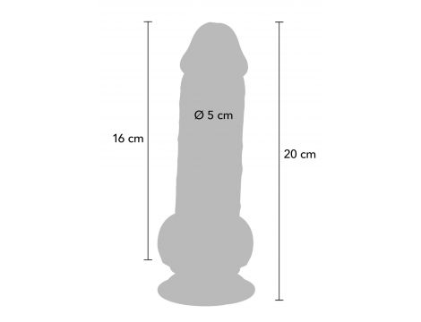 Dildo realistyczne grube Dual Density ToyJoy 20 cm - 10