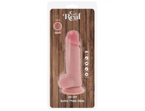 Realistyczne dildo dual density ToyJoy TPE 23 cm - 2