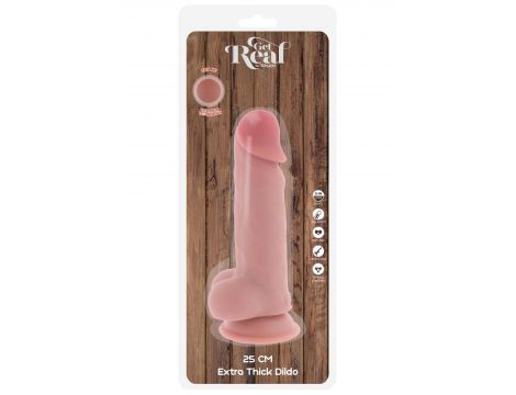 Dildo realistyczne dual density ToyJoy TPE 25 cm