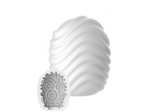 Masturbator mini ToyJoy HERO Wave biały TPE