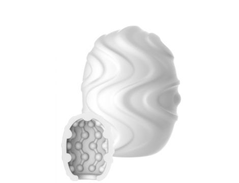 Mini masturbator TPE ToyJoy HERO Art biały - 3