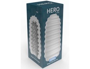 Masturbator TPE żeberkowy ToyJoy HERO Medium biały