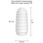 Masturbator TPE żeberkowy ToyJoy HERO Medium biały - 5