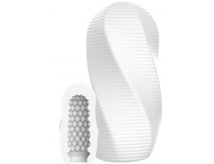 Masturbator średni ToyJoy HERO Swirl biały