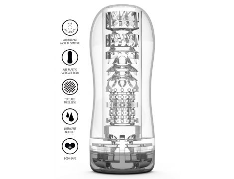 Clear Blast Vacuum Stroker Transparent - 9