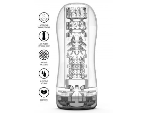 Clear Blast Vacuum Stroker Transparent - 11