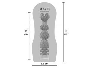 Masturbator próżniowy ToyJoy HERO przezroczysty 18 cm