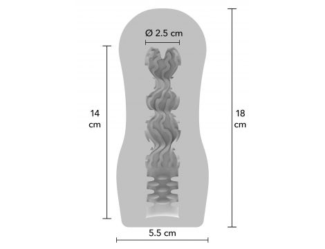 Masturbator próżniowy ToyJoy HERO przezroczysty 18 cm