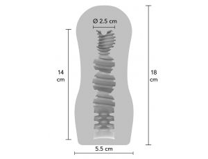 Masturbator próżniowy ToyJoy Hero przezroczysty 18 cm
