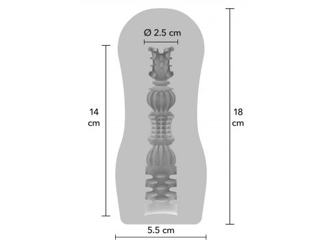 Masturbator próżniowy ToyJoy Hero przezroczysty 18 cm