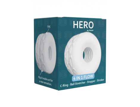 Pierścień 4 w 1 ToyJoy Hero elastyczny - 2