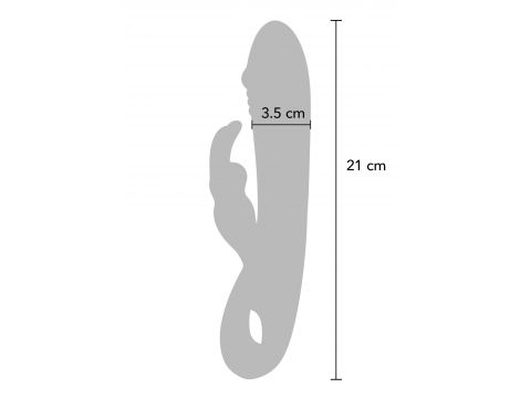 Wibrator króliczek Taygeta silikonowy fuksja USB 21 cm - 5