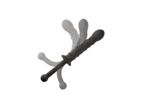 Elastyczna sonda koralikowa silikonowa Calexotics czarna 25,5cm - 4