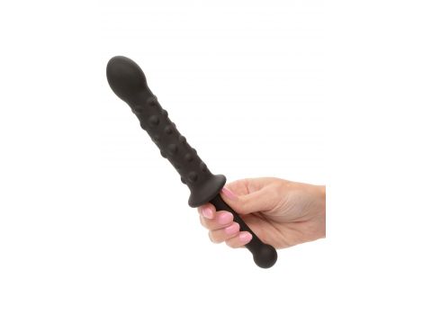 Elastyczna sonda koralikowa silikonowa Calexotics czarna 25,5cm - 3