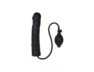 Plug analny pompowany lateksowy Calexotics czarny 24 cm