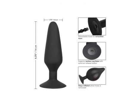 Korek analny pompowany silikonowy Colt XXXL czarny 16 cm - 4