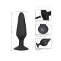 Korek analny pompowany silikonowy Colt XXXL czarny 16 cm - 5