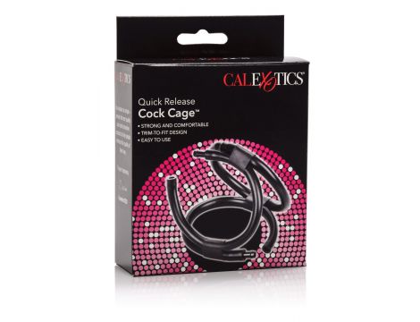 Quick Release Cock Cage Black - 4