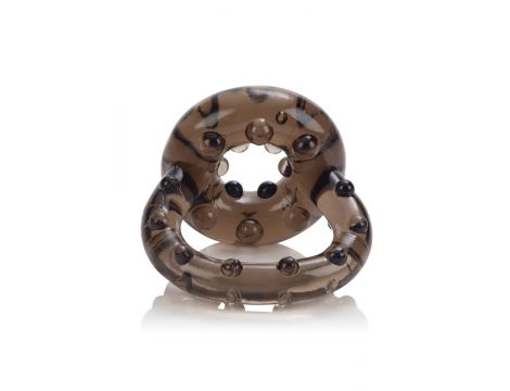 Pierścień erekcyjny All Star Calexotics czarny TPE z ringiem na jądra 5 cm - 4