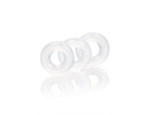 Pierścienie erekcyjne silikonowe Calexotics przezroczyste 2 cm 3 szt