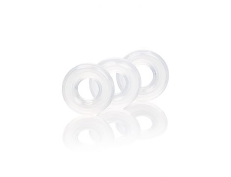 Pierścienie erekcyjne silikonowe Calexotics przezroczyste 2 cm 3 szt