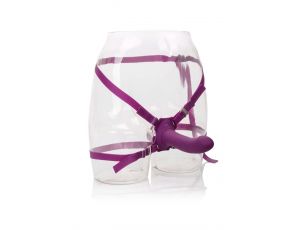 Wibrator do strap on Calexotics Me2 Rumbler fioletowy USB 16,5 cm