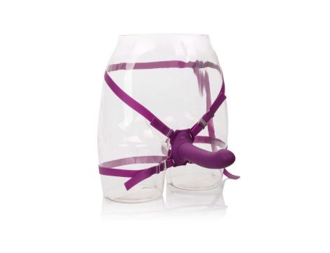 Wibrator do strap on Calexotics Me2 Rumbler fioletowy USB 16,5 cm