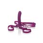 Wibrator do strap on Calexotics Me2 Rumbler fioletowy USB 16,5 cm - 5