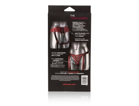 Uprząż do strap on The Regal Queen Calexotics czerwona 162 cm - 2