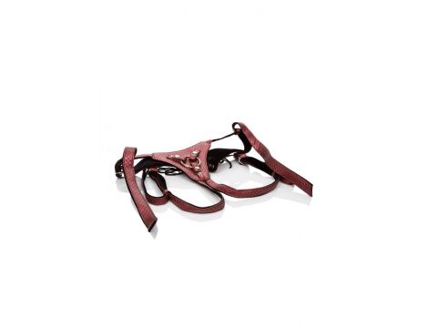 Uprząż do strap on The Regal Queen Calexotics czerwona 162 cm - 3