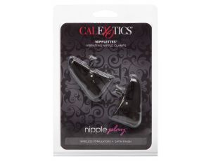 Wibrujące klamry na sutki Nipplettes Calexotics czarne 7 cm