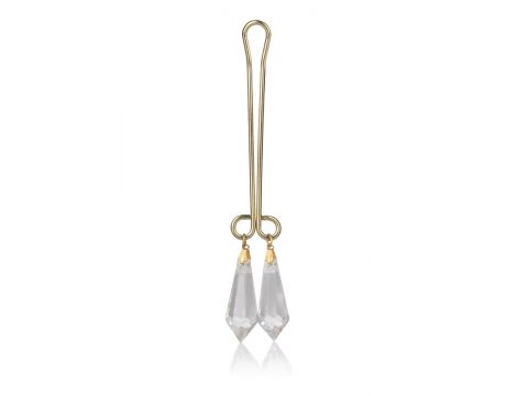 Biżuteria na łechtaczkę Calexotics przezroczysta 11 cm - 2
