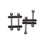 Crossbar Nipple Vices Metal - 10