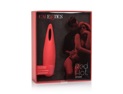 Stymulator łechtaczki Calexotics silikonowy czerwony 12.75 cm - 2