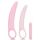 Vibrating Dilator 3pcs Set Pink