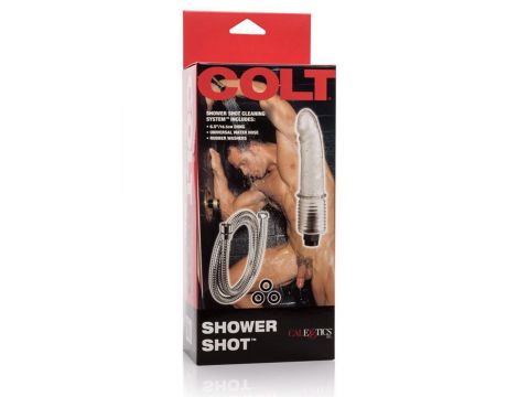 Dildo prysznicowe Colt Shower Shot przezroczyste 16.5 cm - 2