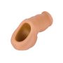 Soft Silicone Stand-To-Pee Caramel skin tone - 4