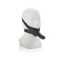 Knebel z lateksowym dildem The Accommodator czarny 14 cm z wibracją - 2