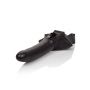 Knebel z lateksowym dildem The Accommodator czarny 14 cm z wibracją - 4