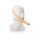 Knebel z wibrującym dildem latexowym Accommodator jasny 14 cm