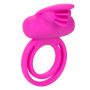Pierścień wibrujący silikonowy Calexotics Dual Clit Flicker różowy - 3
